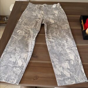 Hollister Men's Jeans in Gray and White